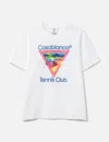 Casablanca White Tennis Club Print T-shirt