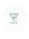 Casablanca Tennis Club Icon Graphic Crew Neck T-shirt In Animal Print