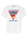Casablanca Cotton Crew Neck T-shirt With Graphic Print