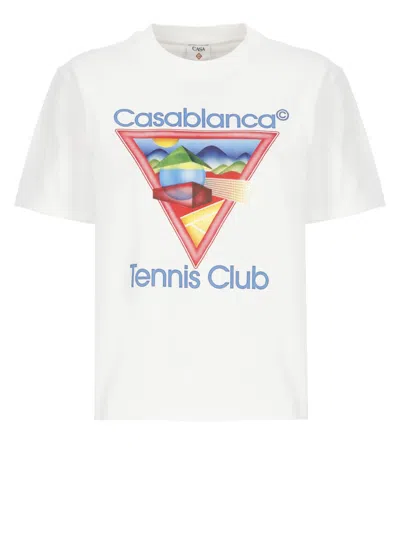 CASABLANCA CASABLANCA TENNIS CLUB ICON T-SHIRT