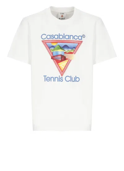 CASABLANCA CASABLANCA TENNIS CLUB ICON T-SHIRT