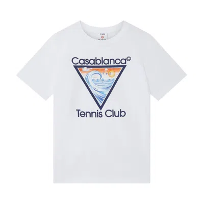 Pre-owned Casablanca Tennis Club Icon T-shirt 'white' | Men's Size Xxl