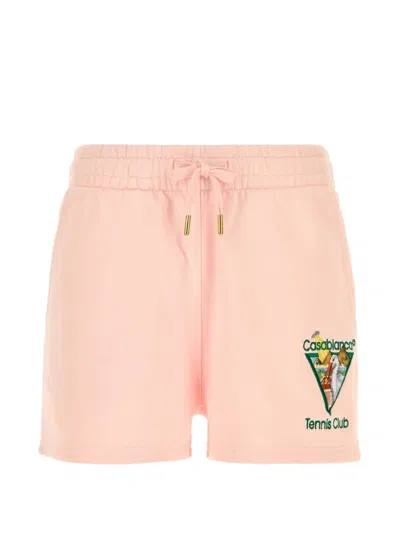 Casablanca Tennis Club Mini Shorts In Pink