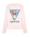 Casablanca La Joueuse Organic-cotton Sweatshirt In Pink
