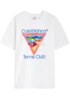 Casablanca Cotton Crew Neck T-shirt With Graphic Print