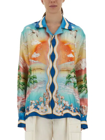 Casablanca Tennis Club Shirt In Multi