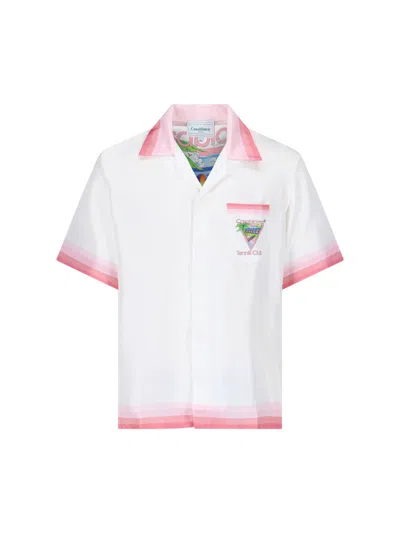 Casablanca 'tennis Club' Shirt In White