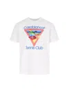 Casablanca Cotton Crew Neck T-shirt With Graphic Print