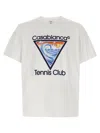Casablanca White Tennis Club Print T-shirt