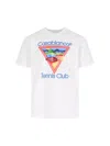 Casablanca Cotton Crew Neck T-shirt With Graphic Print