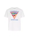Casablanca Cotton Crew Neck T-shirt With Graphic Print