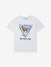 Casablanca White Crewneck T-shirt With Logo On The Front In Cotton Man In White