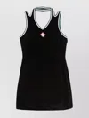 Casablanca Hippie Style Tennis Dress In Black