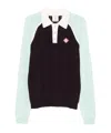 Casablanca Tennis Long Sleeved Polo Shirt In Green