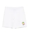 Casablanca Tennis Mascot Quilted Sweatshorts In White