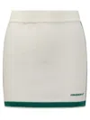 Casablanca Tennis Skirt With Elastic Waist And Striped Detail In White