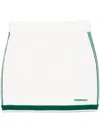 Casablanca Tennis Skirt With Elastic Waist And Striped Detail In White