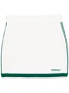 Casablanca Tennis Skirt With Elastic Waist And Striped Detail In White