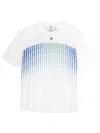 Casablanca Crew Neck Graphic Print Short Sleeve T Shirt In White