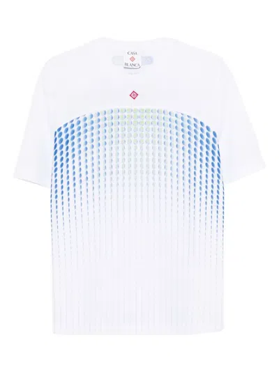 Casablanca Tennis Technology Short-sleeve T-shirt In Multi