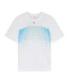 Casablanca Crew Neck Graphic Print Short Sleeve T Shirt In White