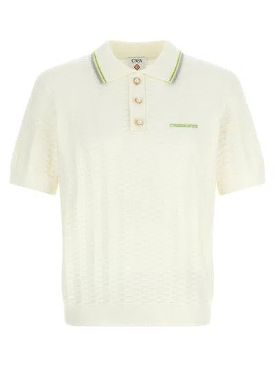 CASABLANCA TENNISBOUCLÉ POLO SHIRT