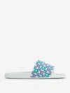 Casablanca Embroidered Terry Slider