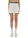 Casablanca Textured Fabric Tennis Skirt With Drawstring Waist