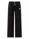 Casablanca Textured-panel Towelling Trousers In Black