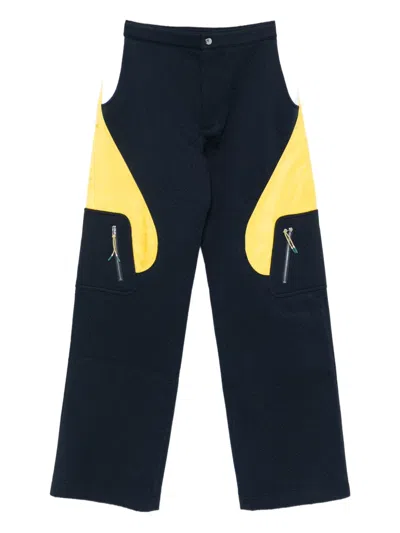 CASABLANCA TEXTURED PANELLED TROUSERS