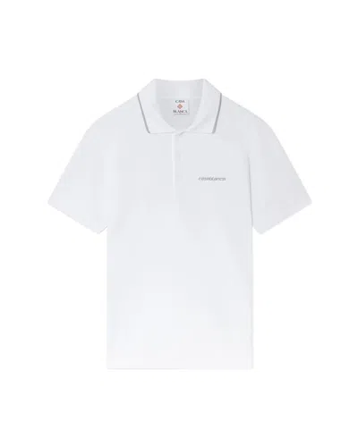 Casablanca Textured Pique Polo For Men In White
