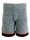 Casablanca Textured Trim Shorts In Gray