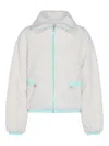 Casablanca Monogrammed Fleece Jacket In White