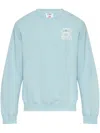 Casablanca The Beauty Of The World Cotton Sweatshirt In Blue