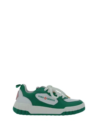 Casablanca The Court Sneakers In Green/white