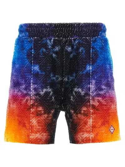 CASABLANCA THE GRADIENT TOWELLING BERMUDA SHORTS