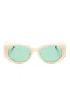 Casablanca The Memphis Rectangle-frame Sunglasses In 中性色