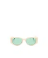 Casablanca The Memphis Rectangle-frame Sunglasses In White