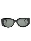 Casablanca The Memphis Rectangular-frame Sunglasses In Black
