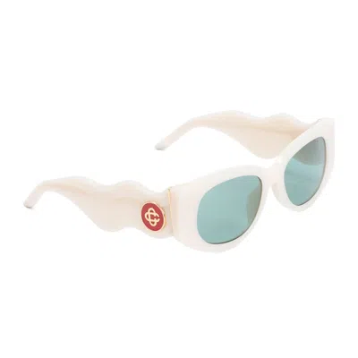Casablanca The Memphis Rectangular-frame Sunglasses In Neutrals