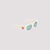 Casablanca The Memphis Rectangular-frame Sunglasses In White