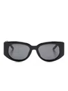 Casablanca Mens Black Yellow Ew-020-01w Wavy Acetate Sunglasses In Black