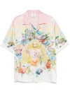 Casablanca White The Road To Knowledge Shirt In Pink