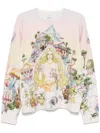 Casablanca 'the Road To Knowleadge' Sweater In Neutrals