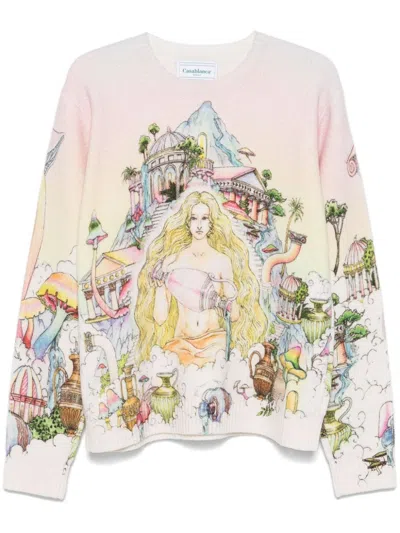 Casablanca 'the Road To Knowleadge' Sweater In Multi