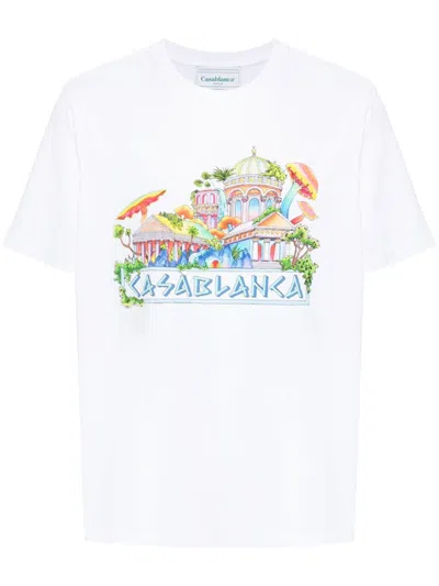 Casablanca Casa Beach Wave T-shirt White