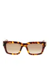 Casablanca 'the Square Metope' Sunglasses In Brown