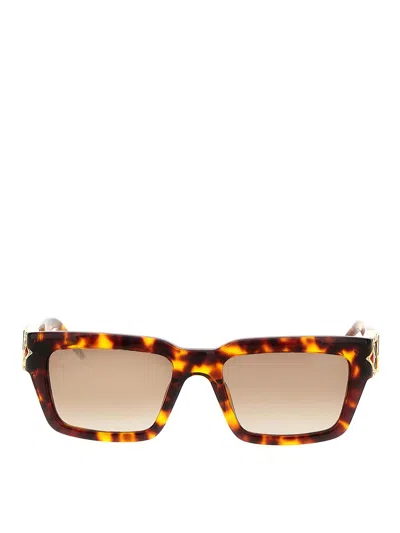 CASABLANCA THE TORTOISESHELL SQUARE METOPE SUNGLASSES