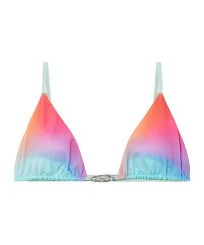 Casablanca Thin-strapped Bikini Top In Multi