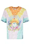 Casablanca Floral Printed Tie Dye T-shirt